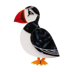 Erstwilder Piccolo Puffin Brooch